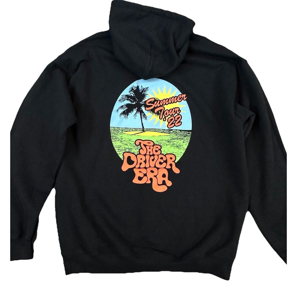 The Driver Era Summer Tour 2022 Concert Size Medium Black Hoodie Sweatshirt